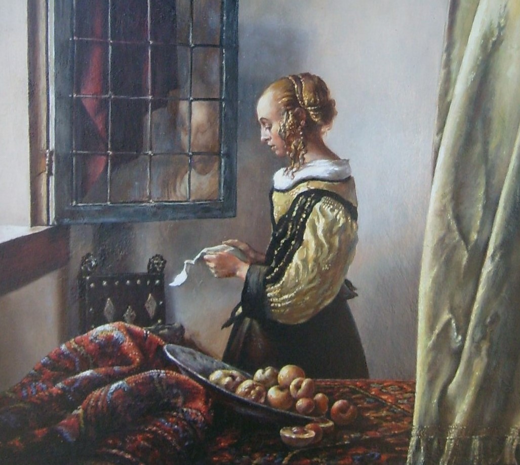 Vermeer-tanulmány részlet (magántulajdon)