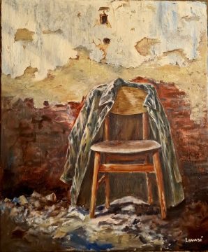 Waiting 50x60 cm oil/canvas