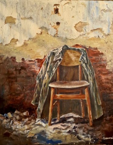 Waiting 50x60 cm oil/canvas